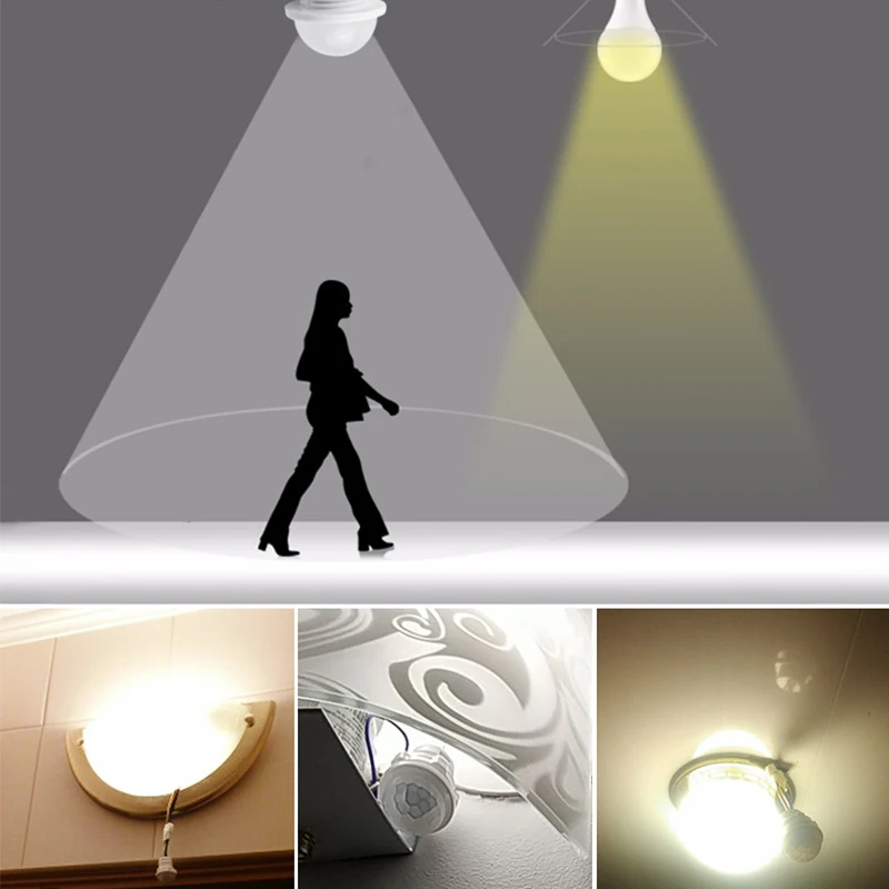 PIR Human Infrared Probe Infrared Motion Sensor LED Downlight Ceiling Light Human Body Sensor Switch