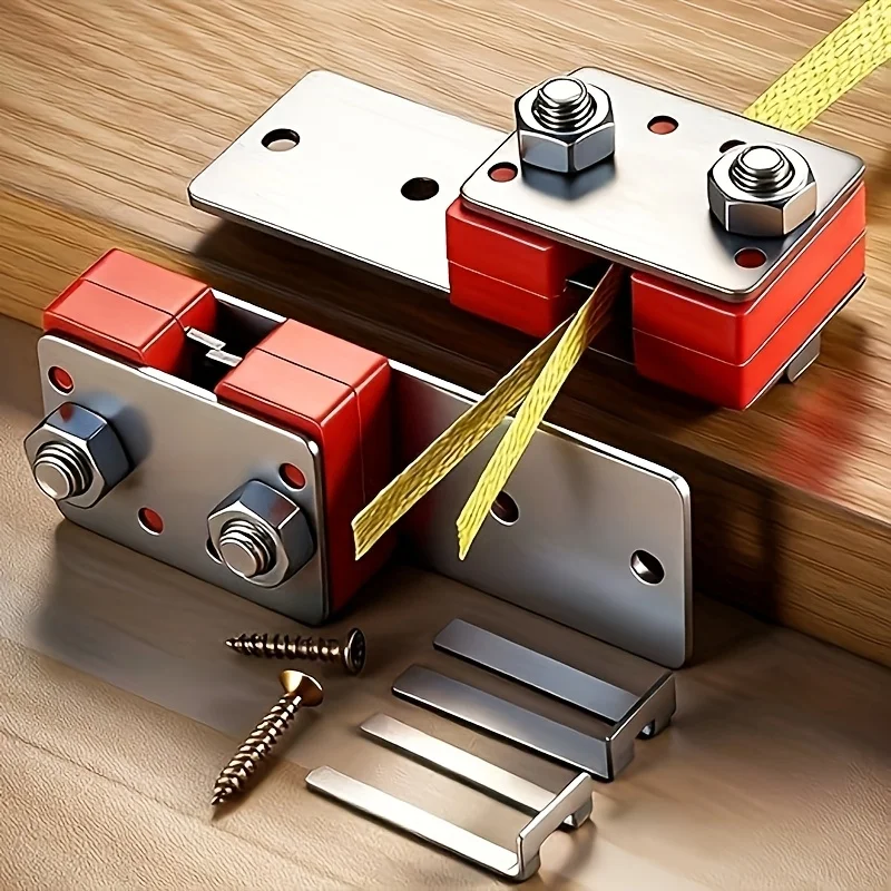 Strumento per la reggiatura dei fascette, taglierina per cintura in acciaio resistente per l'imballaggio e il raggruppamento, apriscatole per tenditori per cinghie in metallo ispessito