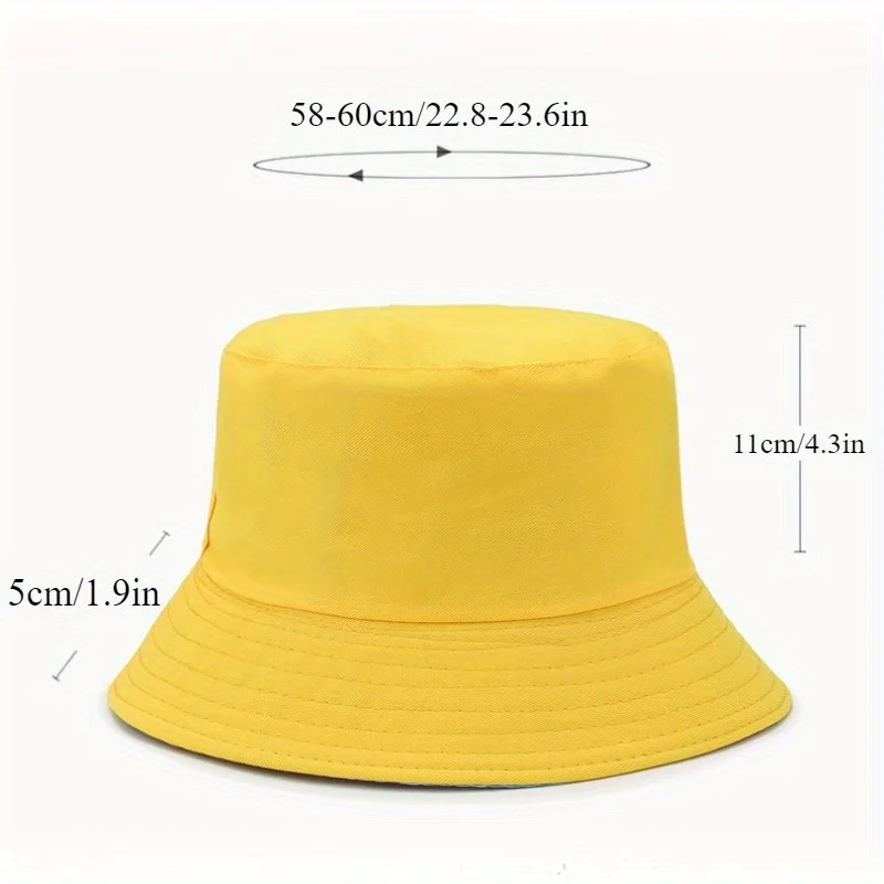 Reversible Bucket Hat Men Women Tropical Palm Tree Print Fisherman Cap Summer Beach Travel Double Sided Wear Wide Brim Sun Hats view 6