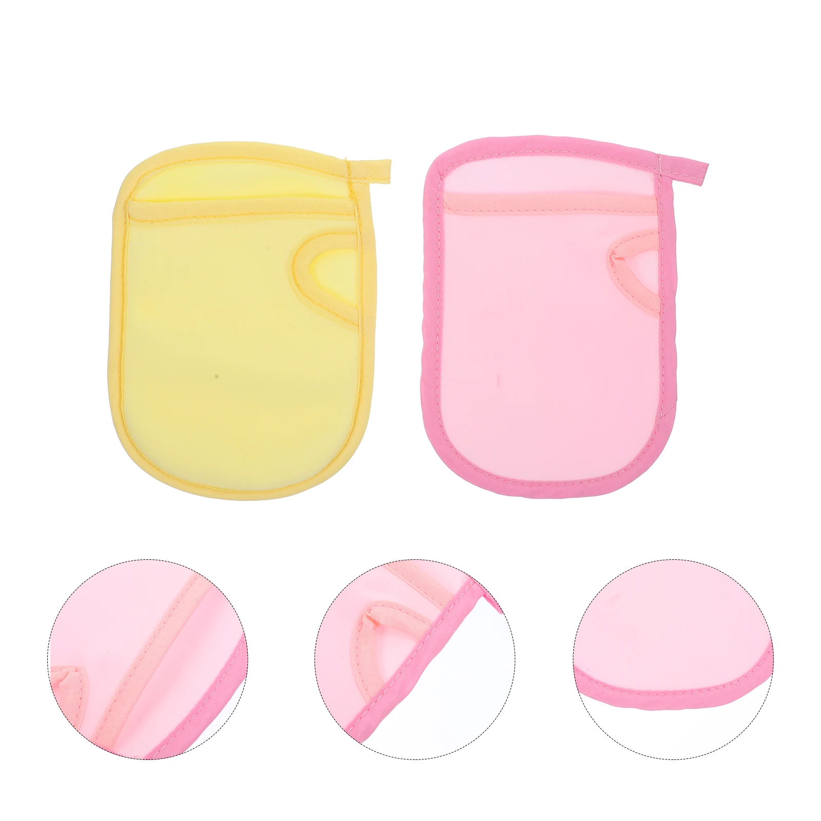 

2Pcs Shower Cartoon Baby Comfort Soft Kids Baby Towel Infant Shower Bathing Towel Used Tool Pink Yellow Bathing Tool