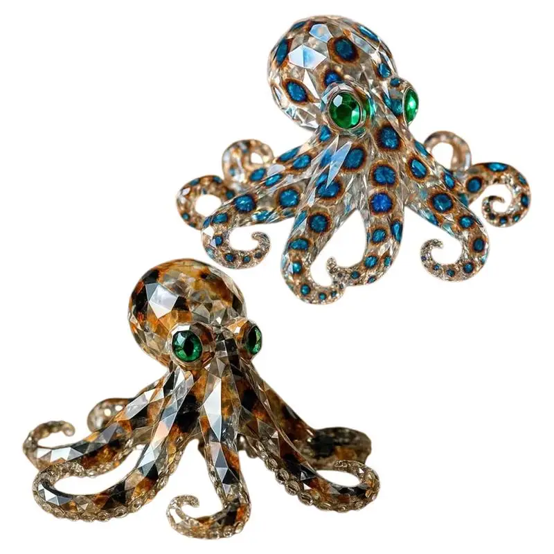 

Octopus Statue Realistic Resin Aquarium Decor Garden Sculptures for Parties Christmas Events Kitchen Beach Home Desk Offices