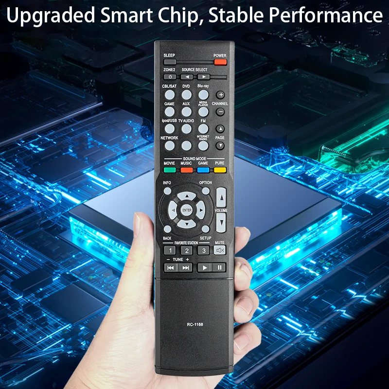 Control Remoto RC-1168 Compatible con Receptor AV Denon AVR-1612 AVR-1613 AVR-1712 AVR-1713 AVR-1723 AVR-1911 AVR-1912 AVR-E40