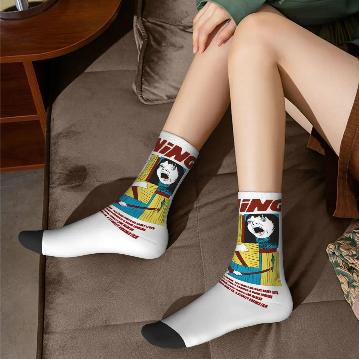 New Socks Hip Hop The Shining Sock Kubrick Horror Movie Overlook Hotel Creepy Slasher Graphic Socks Spring Summer Autumn Winter