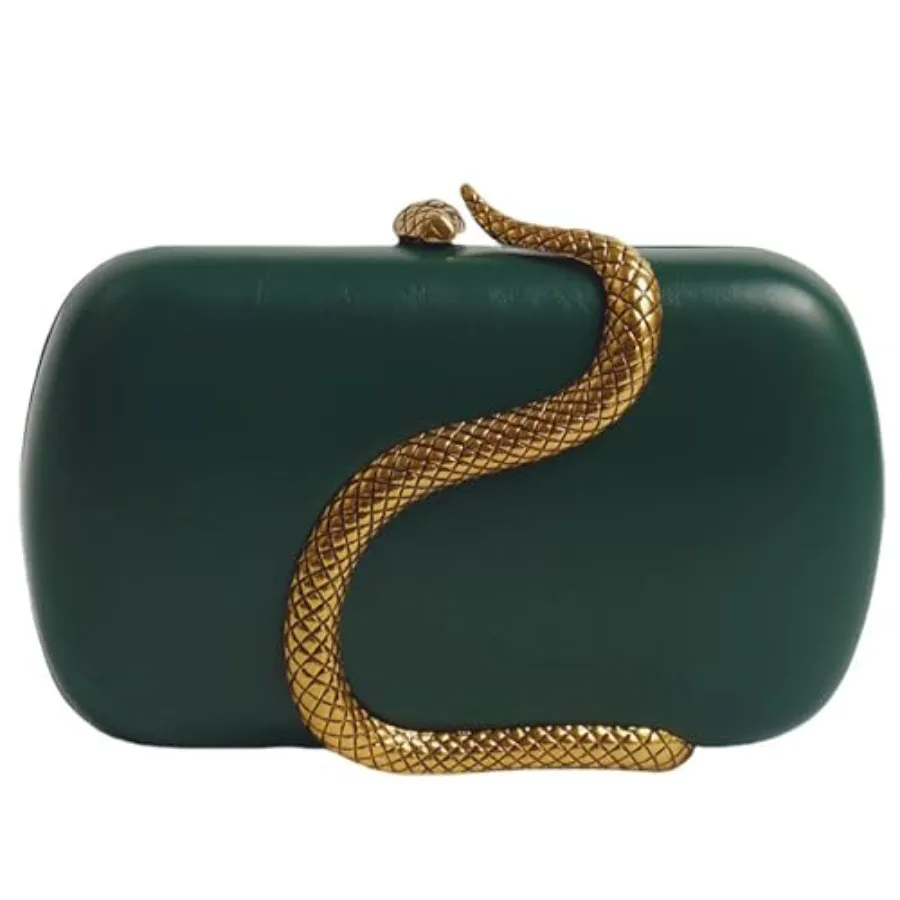 PU Leather Handbag Detachable Chain Crossbody Shoulder Evening Bag Clutch Purse for Women Formal Wedding Party Prom