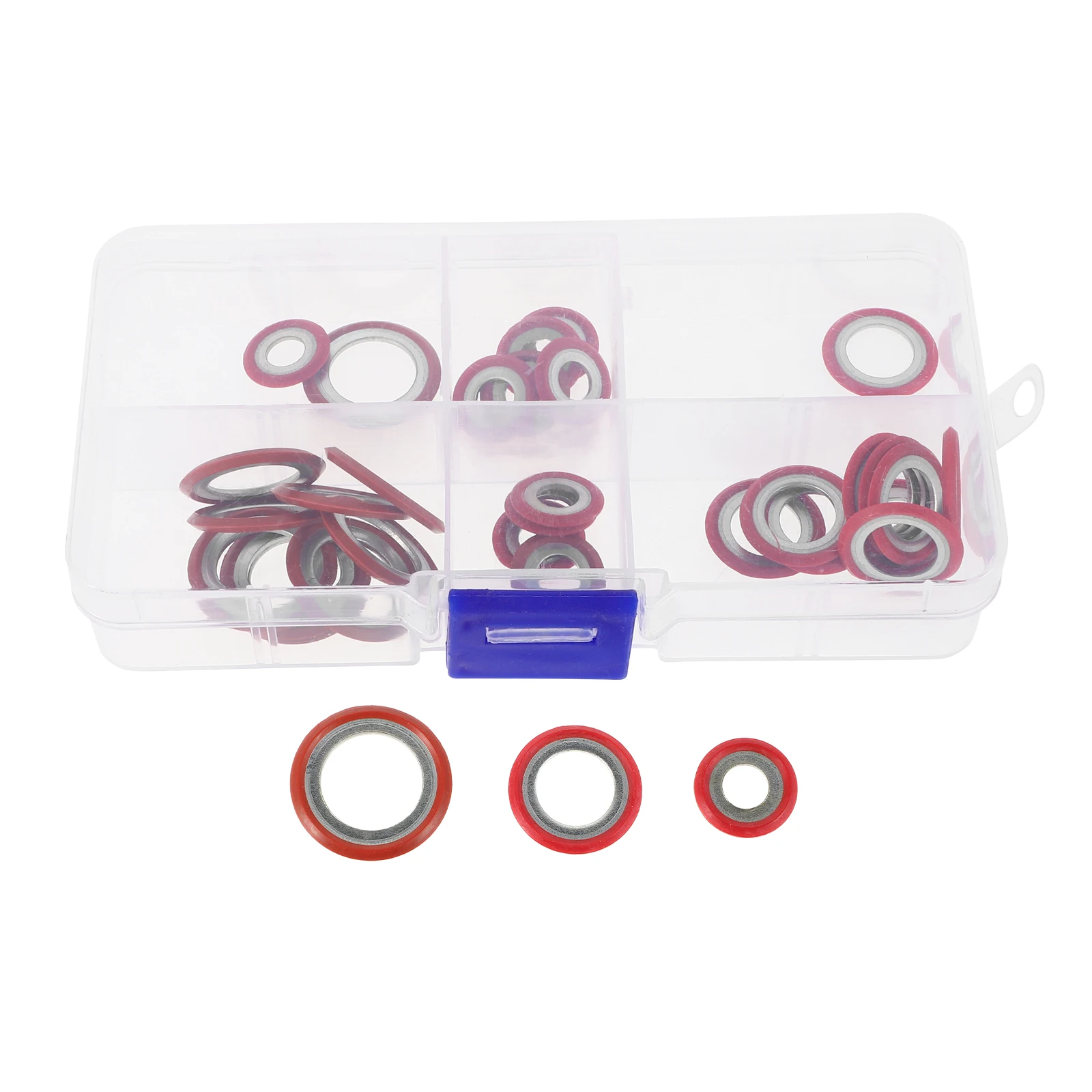 

30pcs Air Conditioning Compressor Gasket Seal Kit Cooling System Hose Automotive Replacement Rings Sealing Washer Assortment