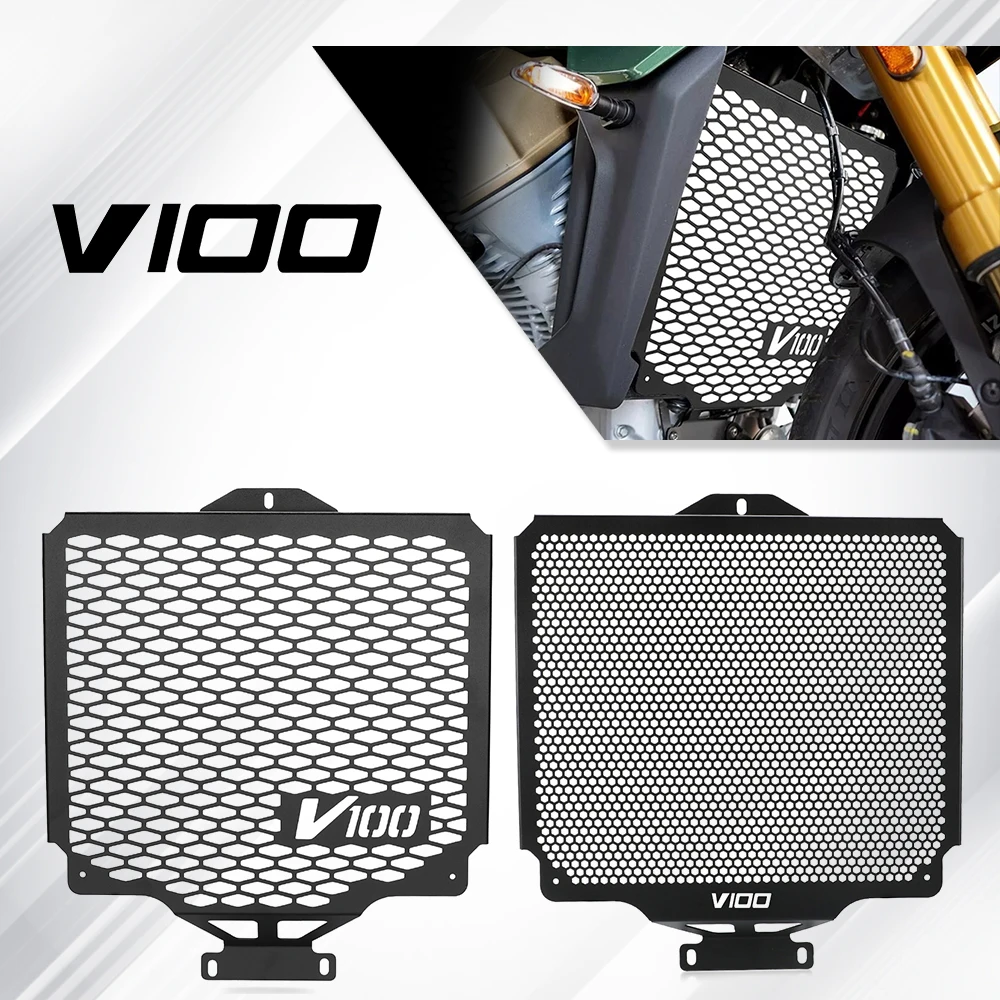 

For Moto Guzzi V100 Mandello / S 2022-2026 V100 Stelvio 1000 2024 2025 2026 Motorcycle Accessories Radiator Grille Cover Guard