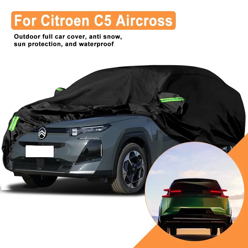 

Full Car Cover for Citroen C5 Aircross Outdoor Use - Waterproof Snowproof Sunshade, Winter & Summer Auto Protection Accessories