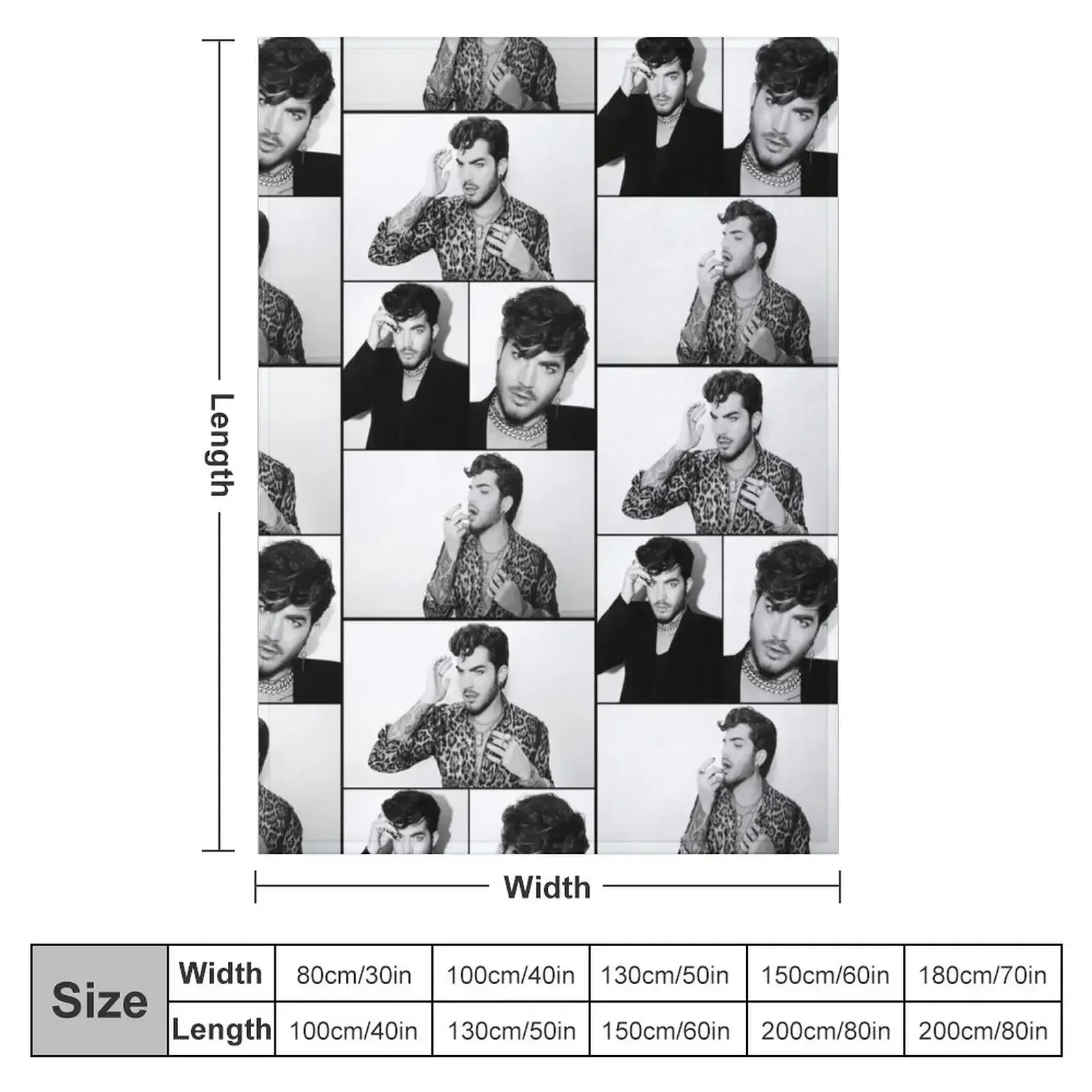 Stunning Adam Lambert Throw Blanket couch cozy soft plush fuzzy picnic outdoor blanket