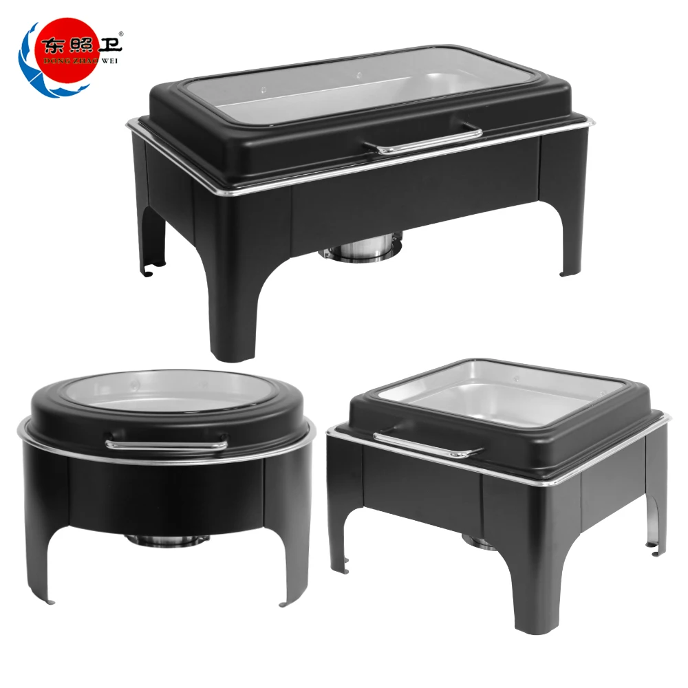 Catering Equipment Serving Cheffing Dishes Chaffing Dish Buffet Black Chafing Dish Food Warmer