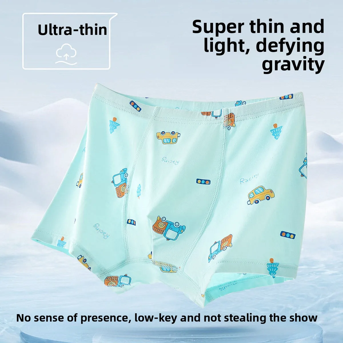 3 Pack Boys Underwear Modal 10A Antibacterial Cartoon Kids Breathable Summer Boxers