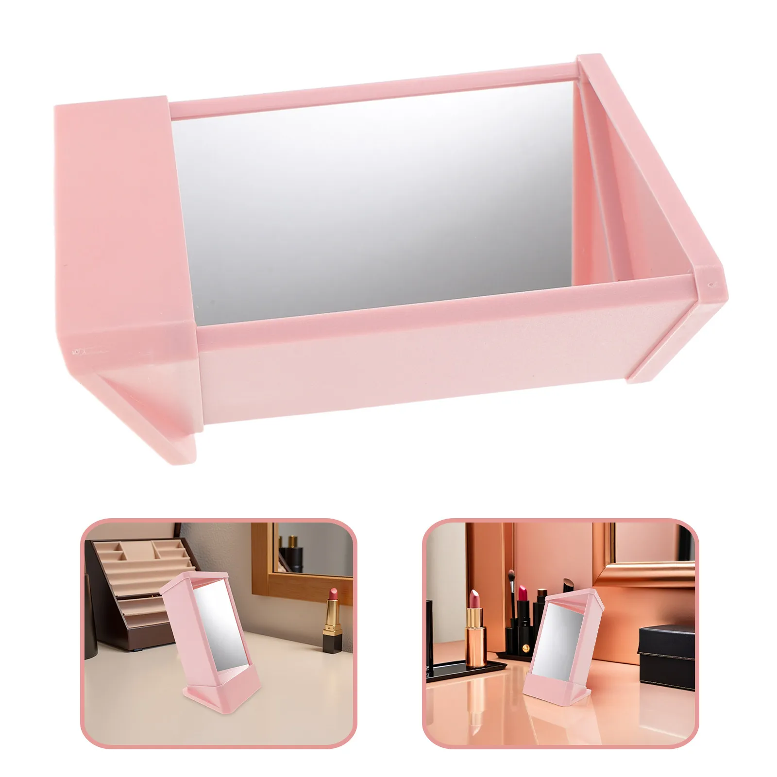 Correct Image Mirror Non-Distortion True Reflection Technology Mirror for Makeup Application Eyeglass Wearers Portable
