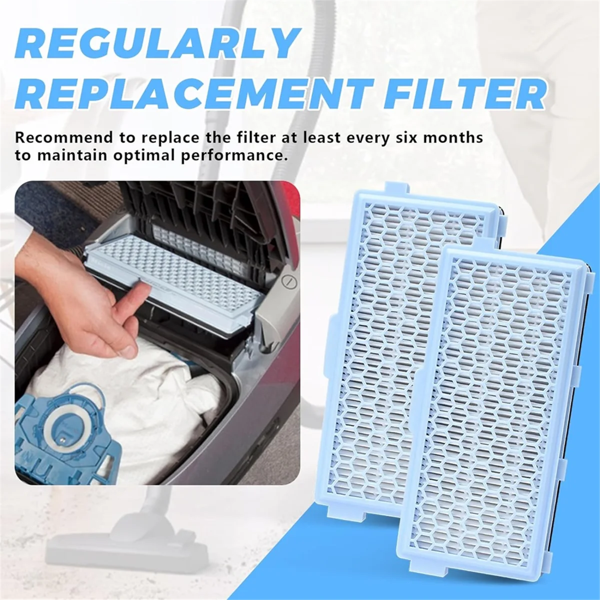Filtro A58E para Miele Compact C1 e C2, peças completas de aspirador de pó C2 e C3, S8340, S4000, S5000, S6000, S8000