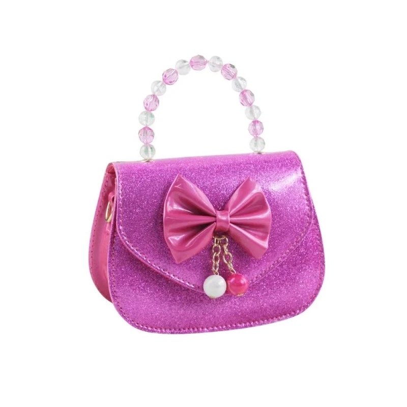 New Children's Princess handbags Toddlers mini totes candy colors Cute bowknot crossbody bags for baby girls money wallet NAB291