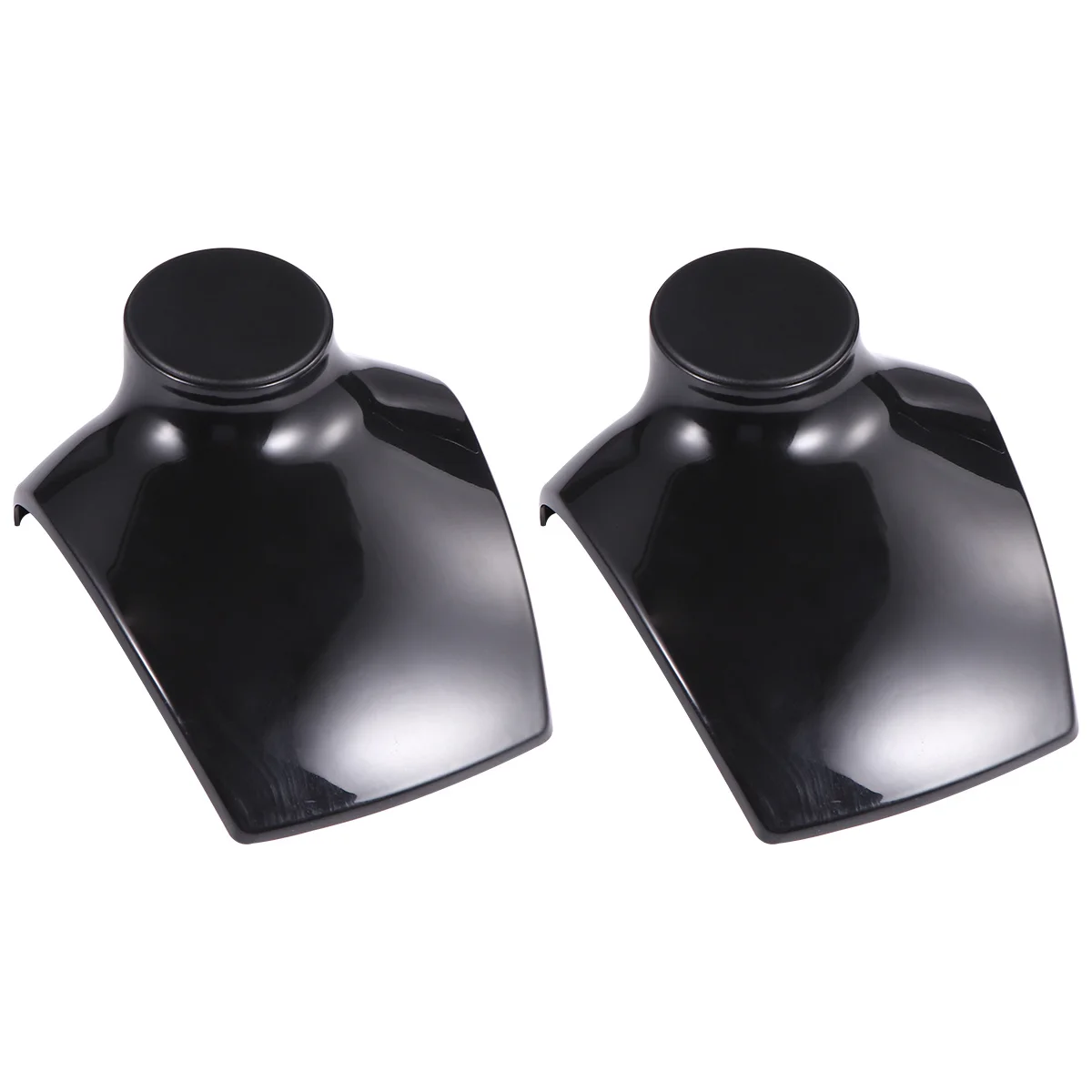 

2 шт. подставка для ожерелья, черная твердая текстура, подставка для ювелирных изделий, держатель для серег, подвесок, подставка для домашнего хранения ожерелья