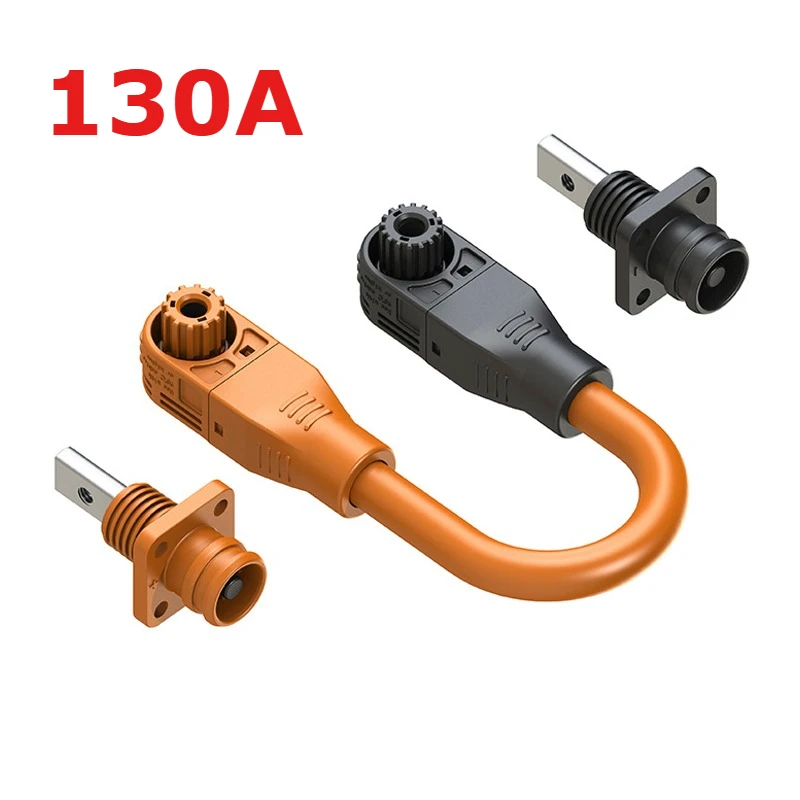 130A Energy Storage Cabinet Connector For New Energy Applications High-Current Through Wall Terminal Lithium Battery Connectors
