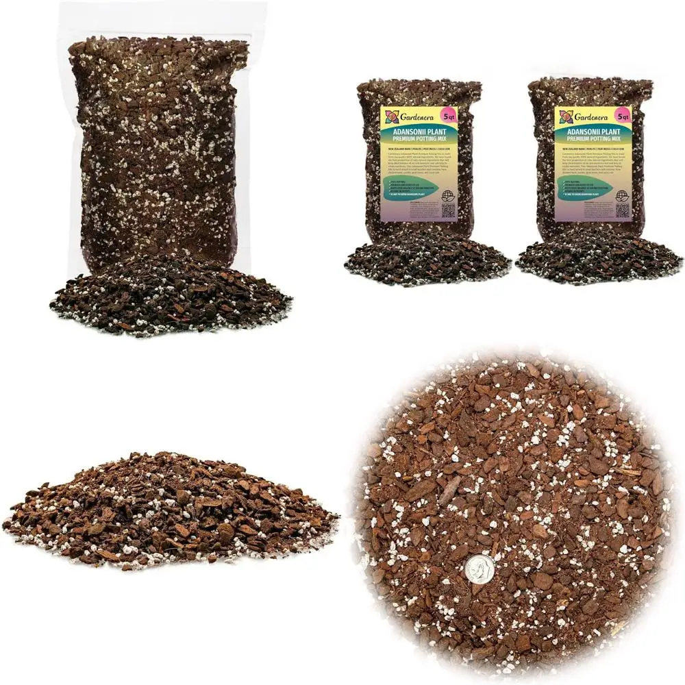 

Премиум-смесь грунта для монстеры Адансонии, 10 кварт (2 упаковки по 5 кварт) - улучшает аэрацию, дренаж и усвоение питательных веществ