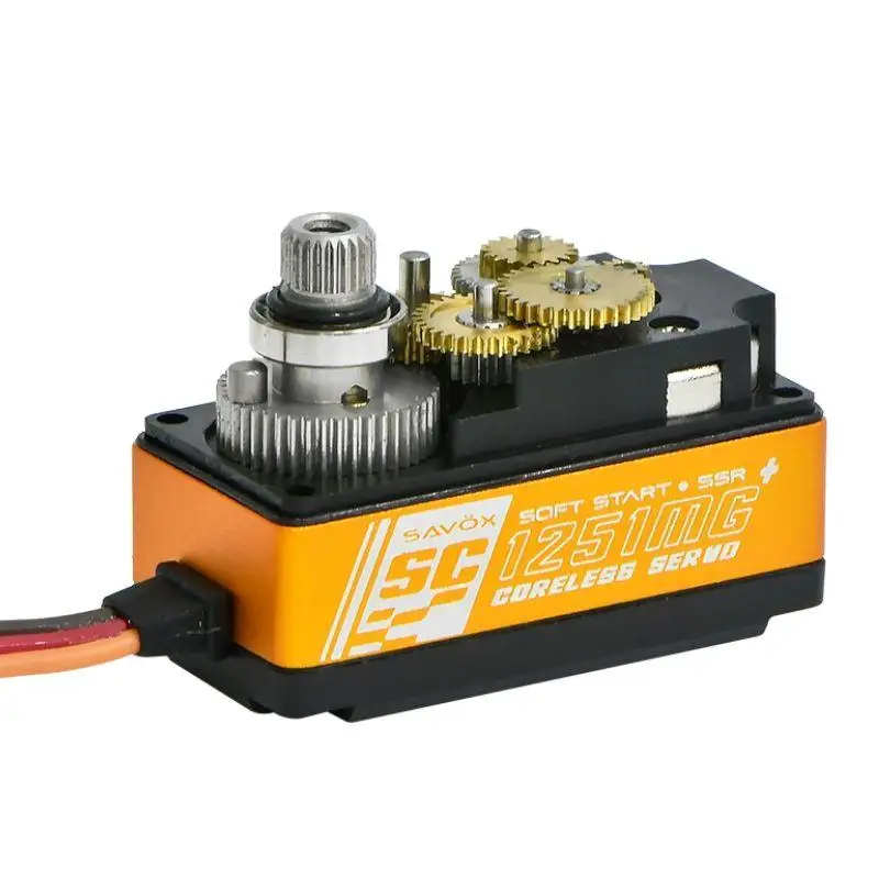 Original SAVOX SC 1251MG+ Low Profile Digital Servo w/ Soft Start 0.09sec / 125oz 6V For RC Car