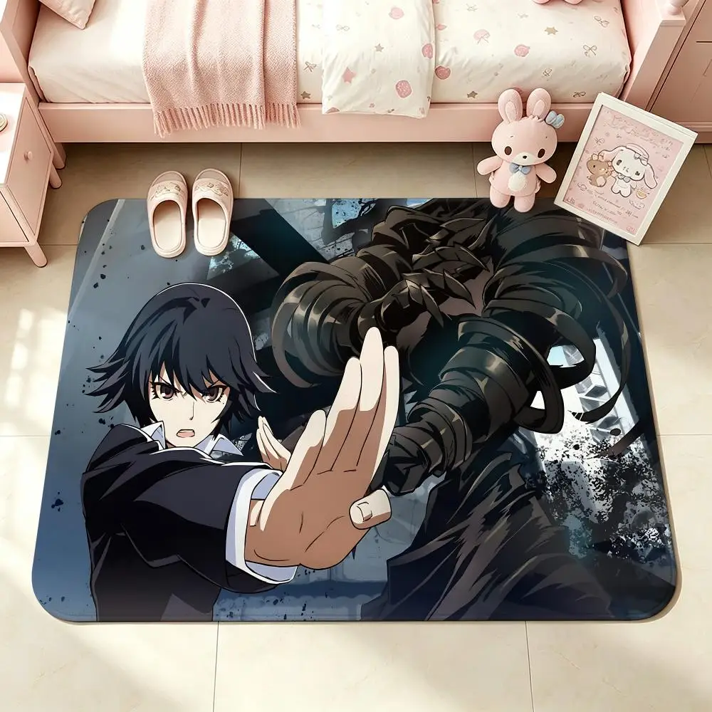 Anime-AJIN Demi-HumanS Floor Mat Bedroom Carpet, Bathroom Foot Mat, Doormat, Non-Slip Absorbent Multi-Use