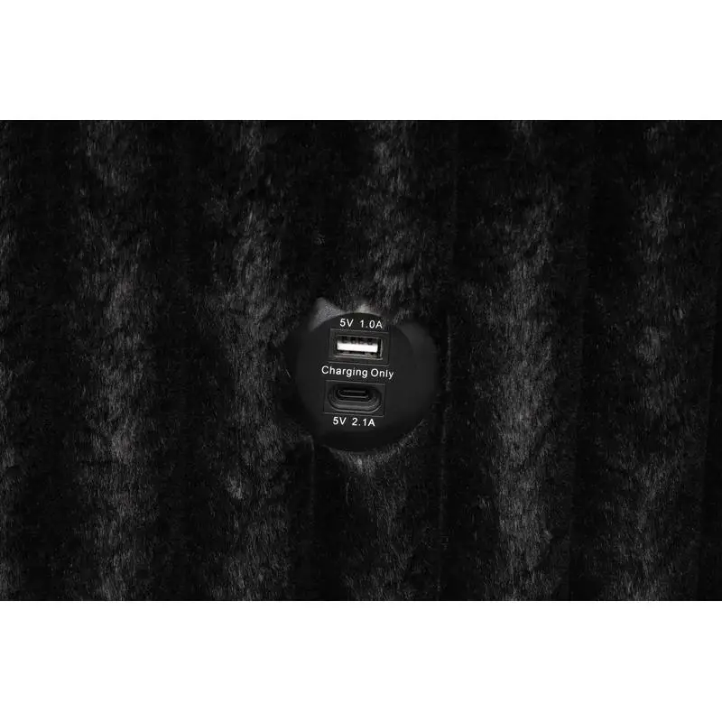 Divano componibile in velluto nero con letto estraibile – CA Warehouse Inventory