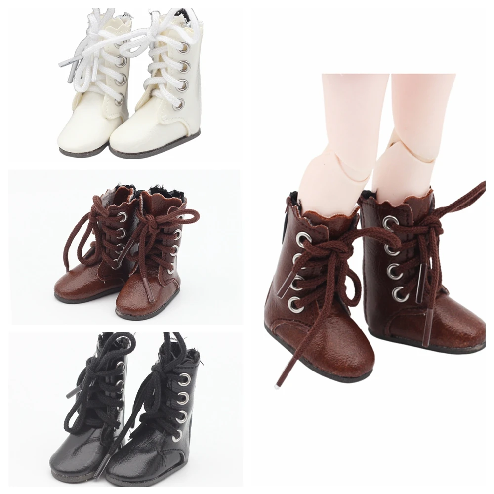 

4.5*2.1Cm Pop Shoes Boots High-Top Pu Shoes Fit 14.5Inch Paola Reina Pop 1/6 Bjd Exo Wellie Wisher Pop Boots Russian Girl