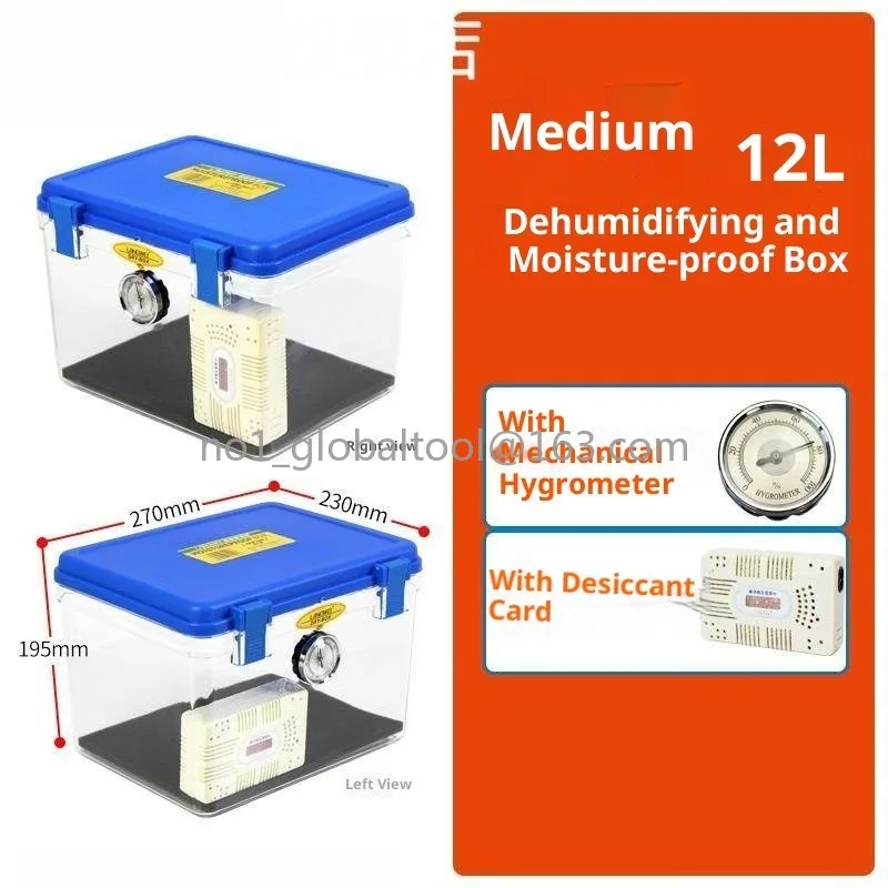 28*21*21cm Waterproof  Shockproof Case Dry Moistureproof Storage Seal Box Humidity Absorption for Photography Gear Camera Lens