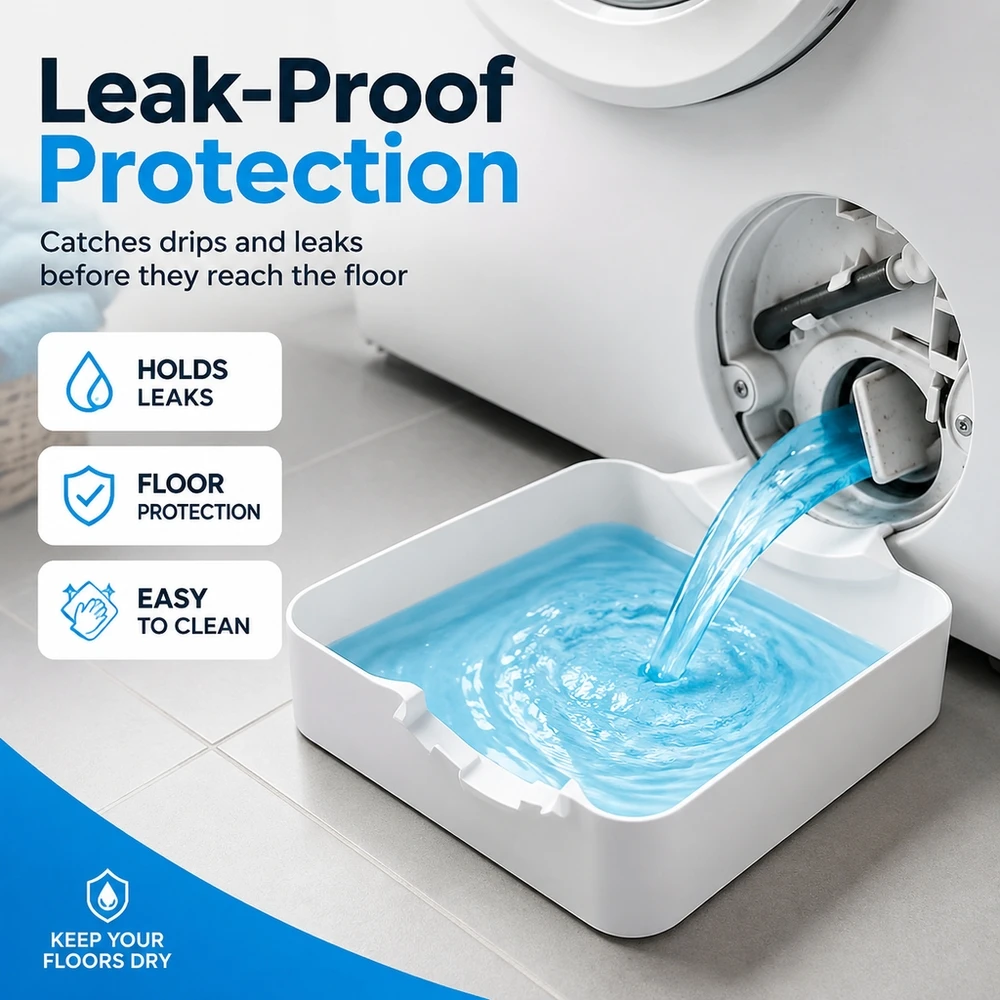 Washing Machine Thick Leak Proof Tray Anti Slip Floor Protection Base Support Collection Pan for Bosch Siemens Brands