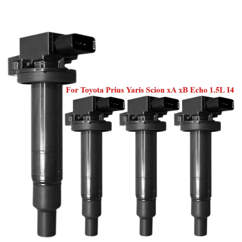 

4 шт. высокопроизводительная катушка зажигания для Toyota Prius Yaris Scion xA xB Echo 1.5L I4, замена двигателя 90919 02240 UF316 90919-0226
