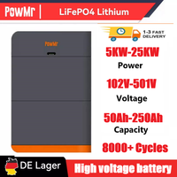 PowMr LiFePo4 100V-500V High Voltage Energy Storage Battery 5/10/15/20/25 KWH Power Supply Lithium Iron Phosphate Battery pack
