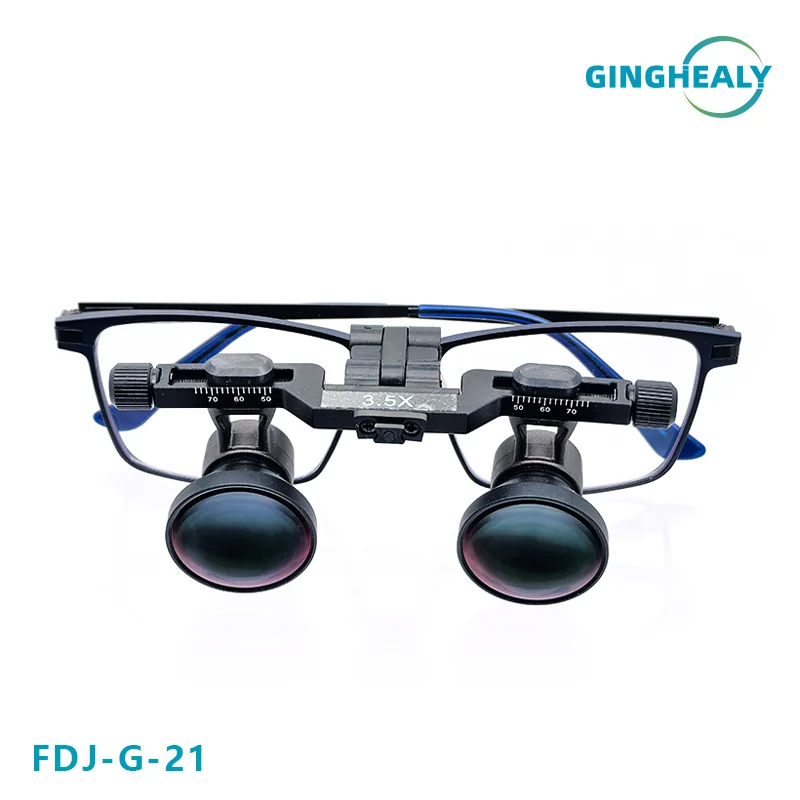 Ginghealy Magnifier 2.5X3.0x 3.5X Ultra-lightweight Optical flip up Loupes Magnifying Glass sturdy titanium frames