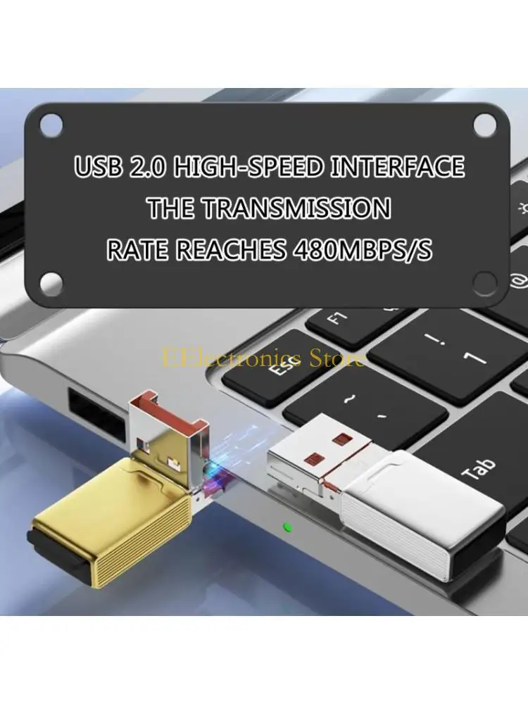 B03C Type C to MicroSDs Card Reader, Easy File Access with Included USB Converters for PC Laptop