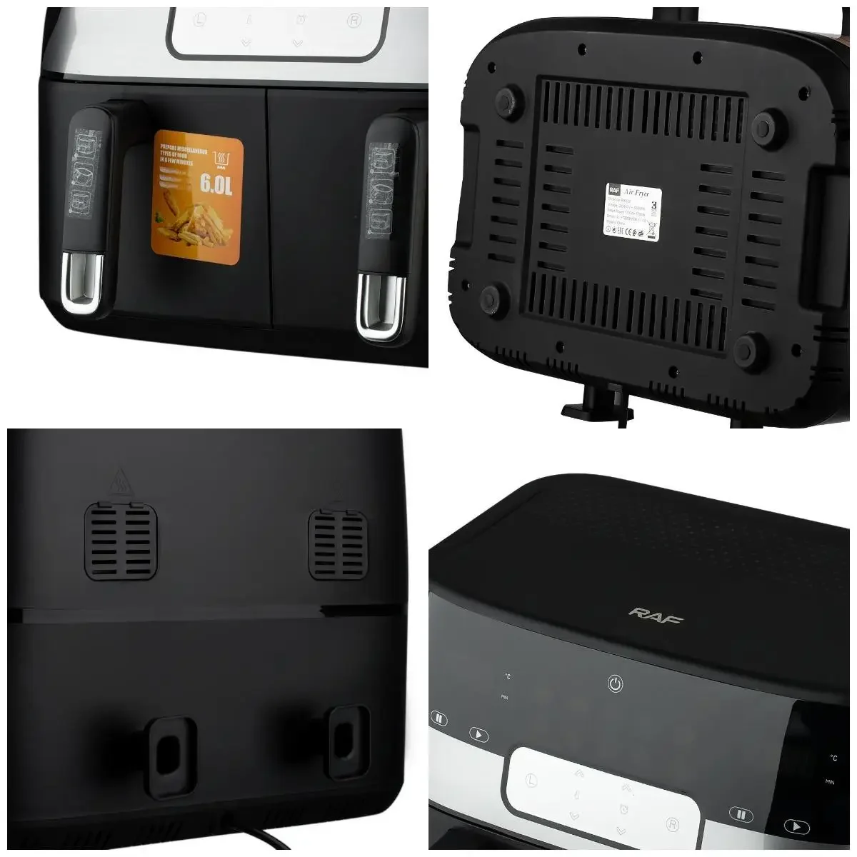 In stock 12L digital double drawer ninja foodi max dual zone 9.5l air fryer af400eu livre de recettes air fryer en franais