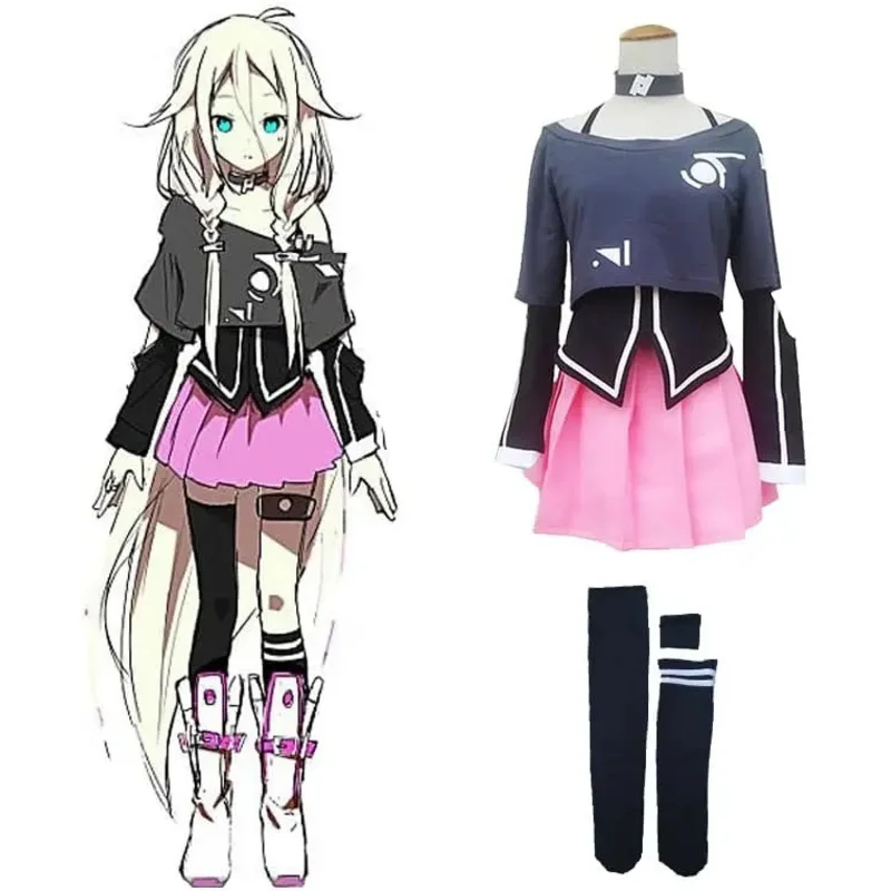 

CyFulujiacos аниме VOCALOID3 библиотека IA косплей костюм наряды платье для девочек карнавальные костюмы на Хэллоуин