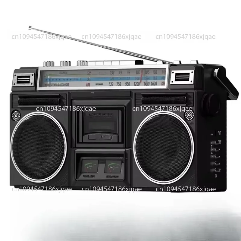 Classic large cassette recorder with full-band radio; supports multiple transcription modes.