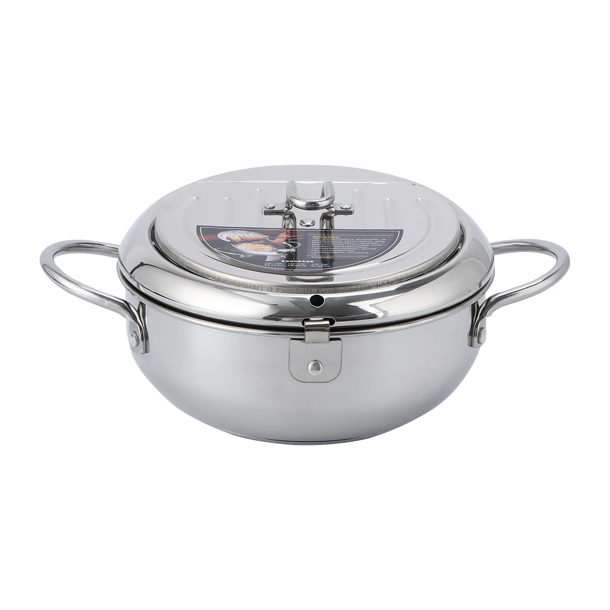 

Mini Frying Pot Steel Fryer Pan Compatible Gas Stove Induction Electric Heat Retaining Easy Clean Portable Gift