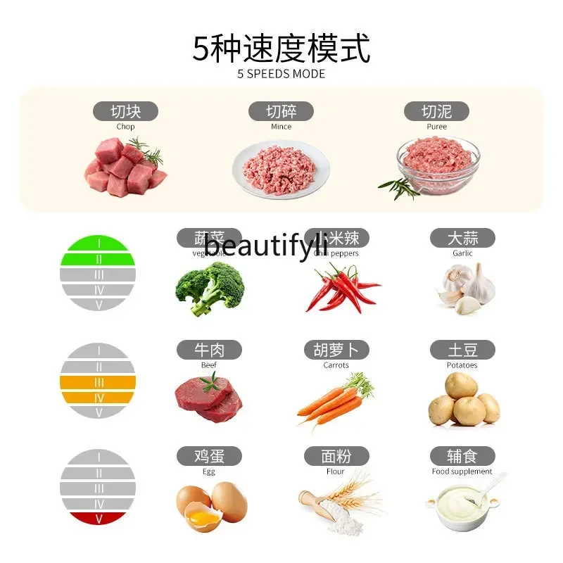 smt61 Electric meat grinder removable 3L cross-border European standard multi-functional cooking machine vegetable stuffing mach