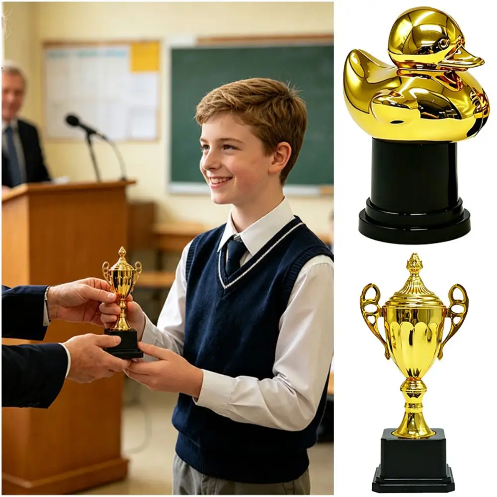 Creative Gold Trophy Cup Mini Size Memorial Souvenir Award Cup Plastic Decorative Award Victory Cup Football Soccer