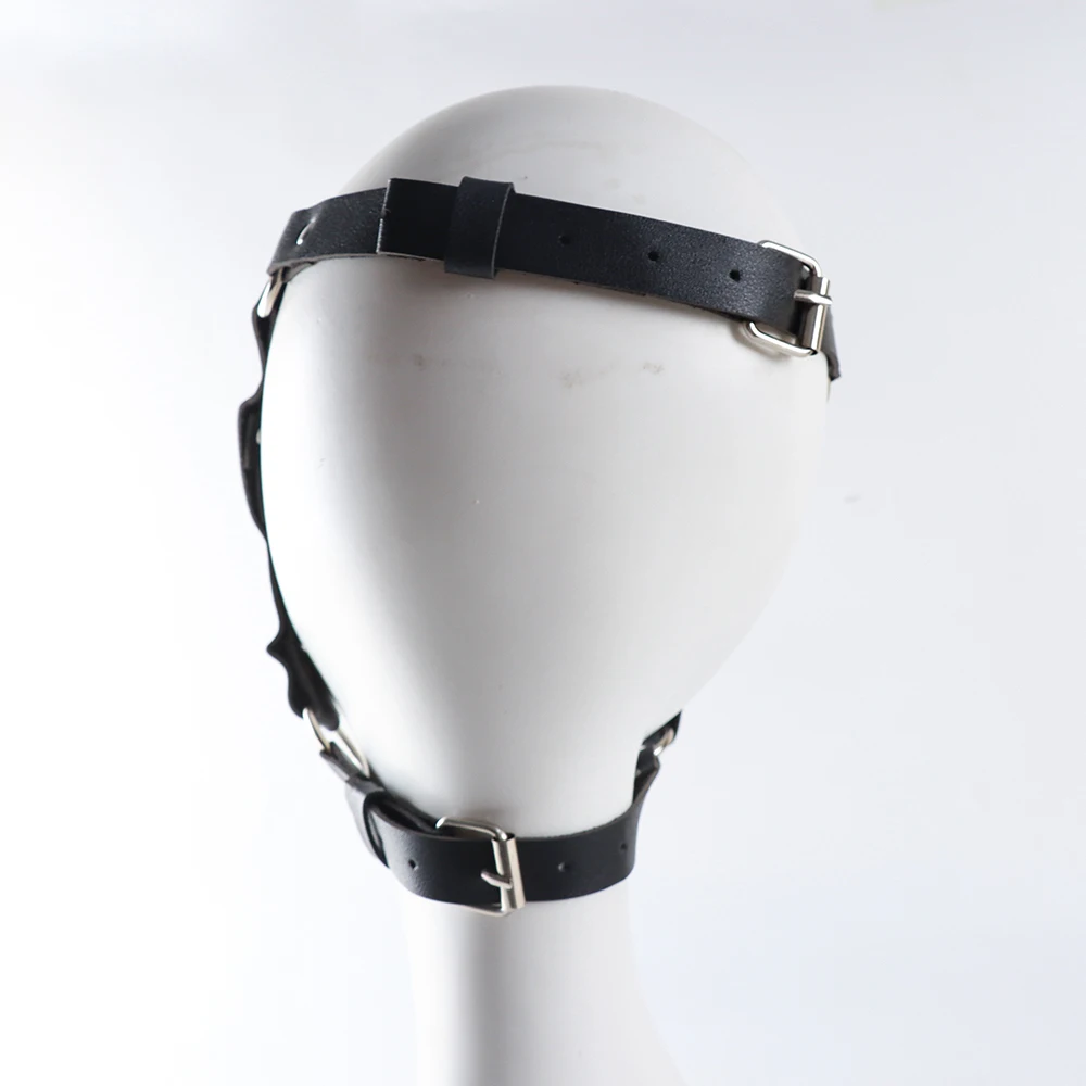 Spike prego punk máscaras de couro do plutônio meia face oco máscara cosplay animail traje de halloween acessório adulto jogo masquerade festas