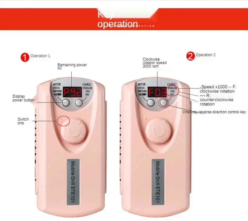 Macchina per trapano per unghie lima per unghie portatile elettrica levigatrice per unghie ricaricabile per lucidatura di unghie in Gel per salone di Manicure domestico