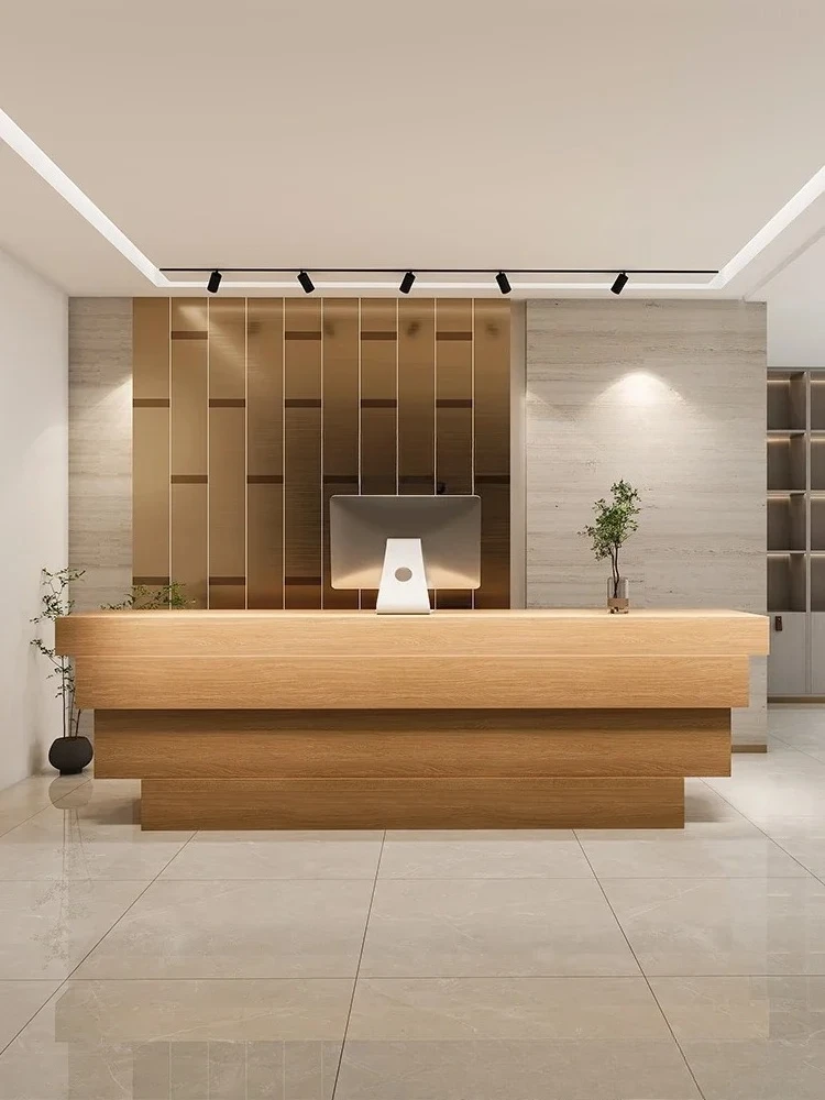 High-end hotel clothing store, bar table checkout page Company front desk reception cabinet Chess room Billiards hall