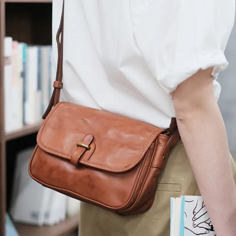 

Luxury Women's Bag 2025 New Vintage Women Genuine Leather Shoulder Bag High Quality Cowhide Crossbody Messenger Bags