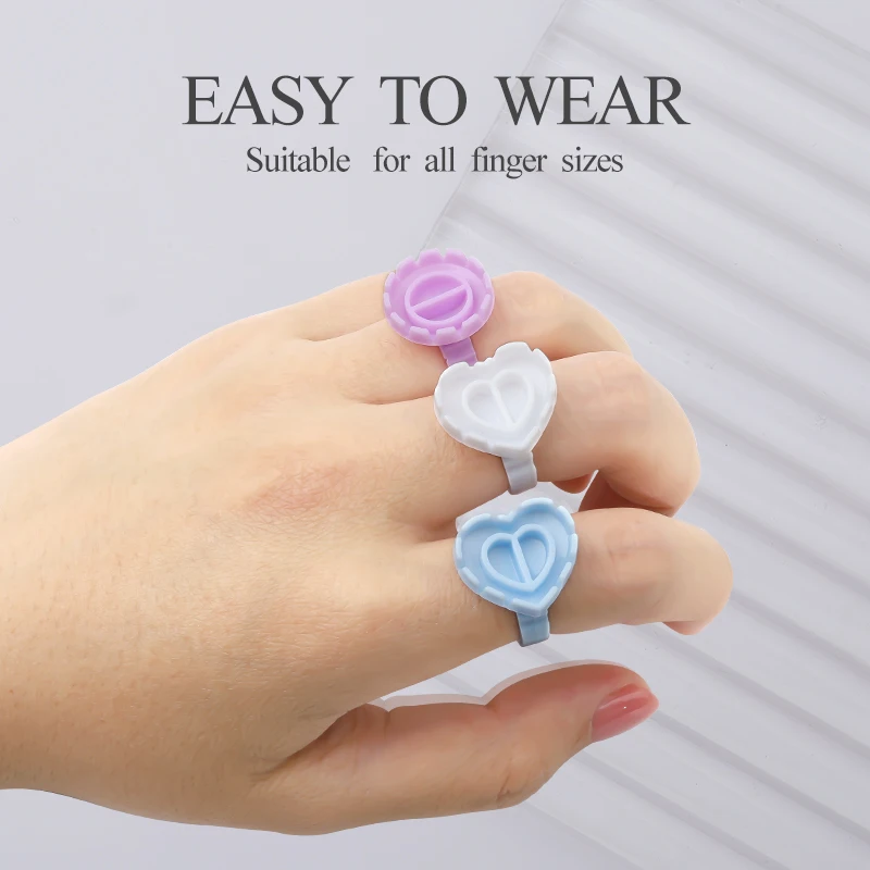 SAKURAHANA Forma di fiore Estensione ciglia Colla Tazza Nail Art Tattoo Pigmento Titolare Contenitore Innesto Ciglia Strumenti per il trucco