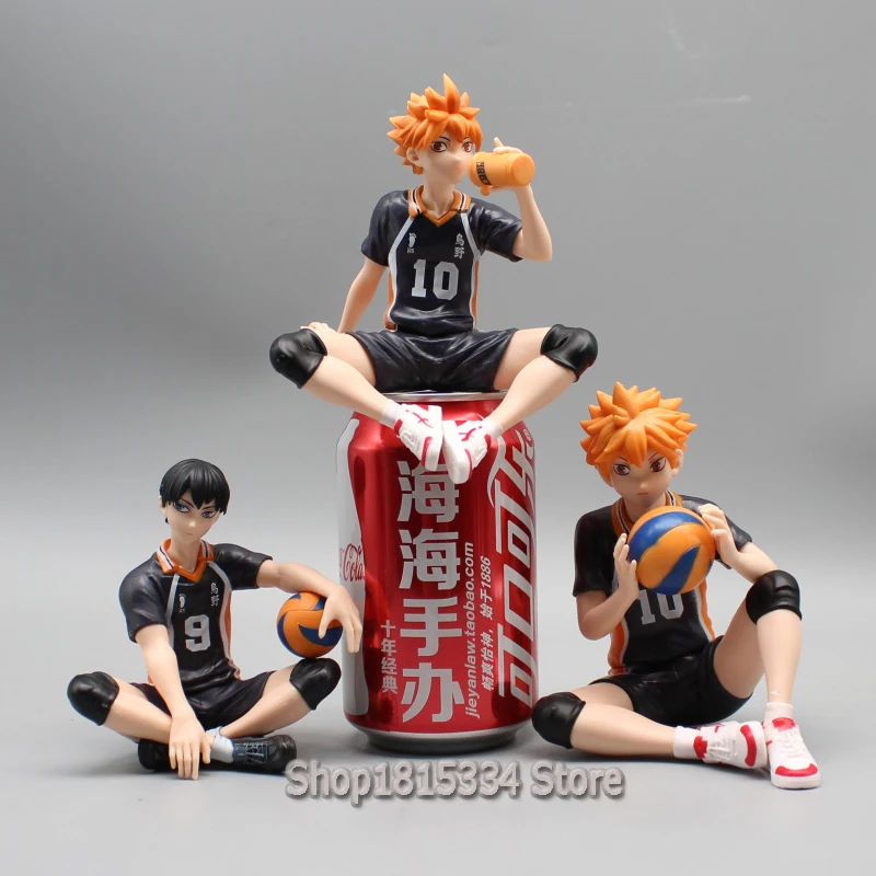 Anime Haikyuu!! Shoyo Hinata Figures Tobio Kageyama Udai Tenma Hinata Shoyo Action Figures 10cm PVC Collection Model Toys Gifts