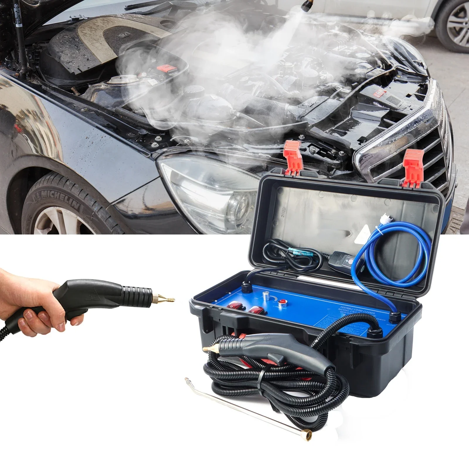 New Multifunction Portable Home Use Car Wash Steam Cleaning Machine High Pressure 3000w Steam Cleaner