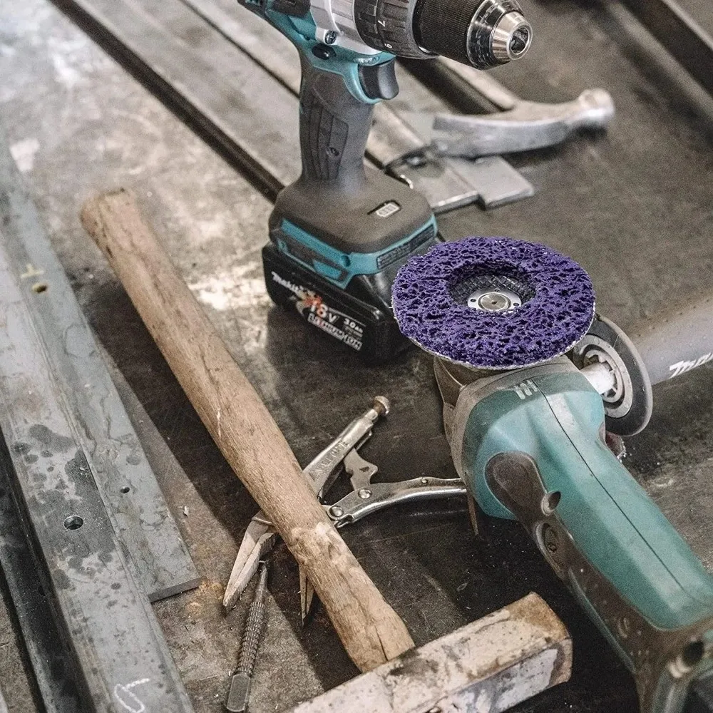 Durável 100/115/125mm disco coral resistente remoção de ferrugem limpo moedor tira disco moedor roda para moedor de ângulo