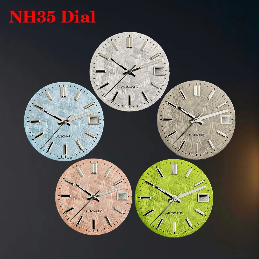 

NH35 dial S logo modified mechanical watch with irregular patterns on the dial, suitable for NH35 movement watch accessories
