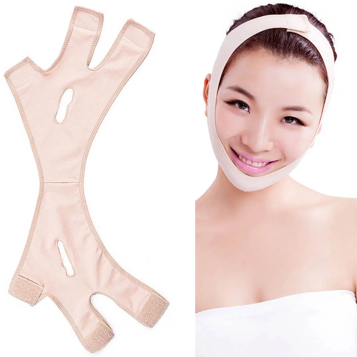 Face Massage Belt Lifting Mask Slim Patch Masks Slimming Facial Bandage V-line Roller