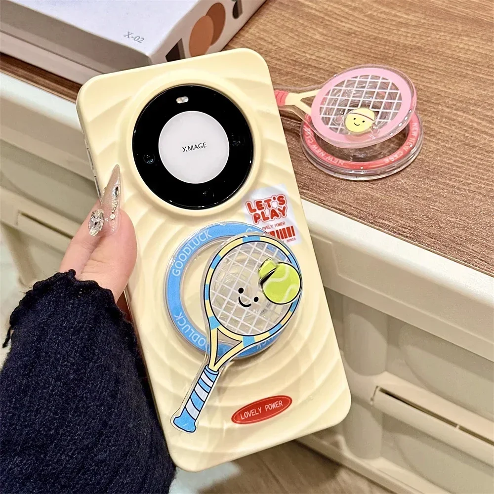 Uroczy stojak na telefon Magsafe w kształcie piłki do sportów, kompatybilny z Griptok, iPhone 17, Samsung, składany stojak do etui.