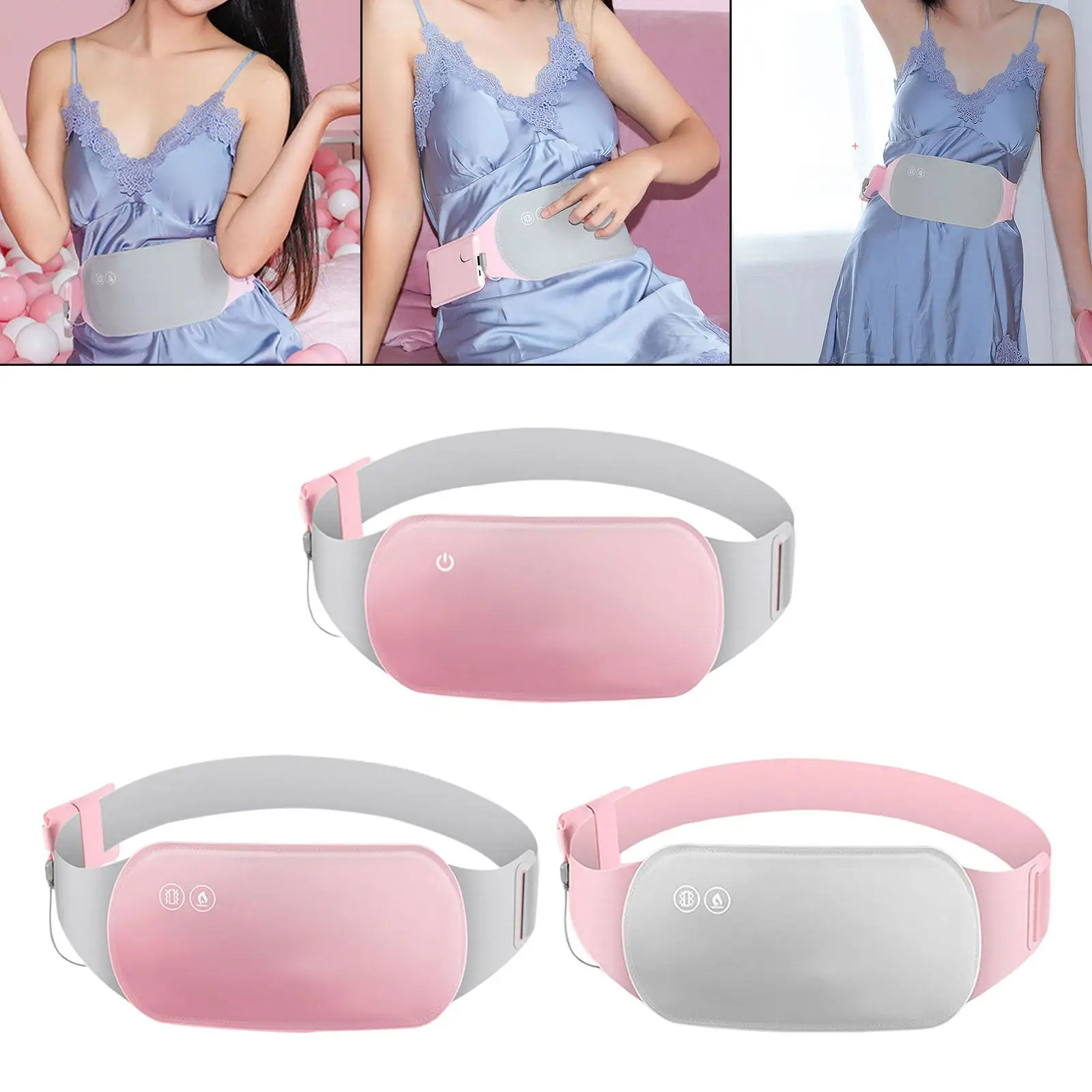 Cordless Heating Pad Portable Multifunction Electric Waist Belt Device for Back Outdoor