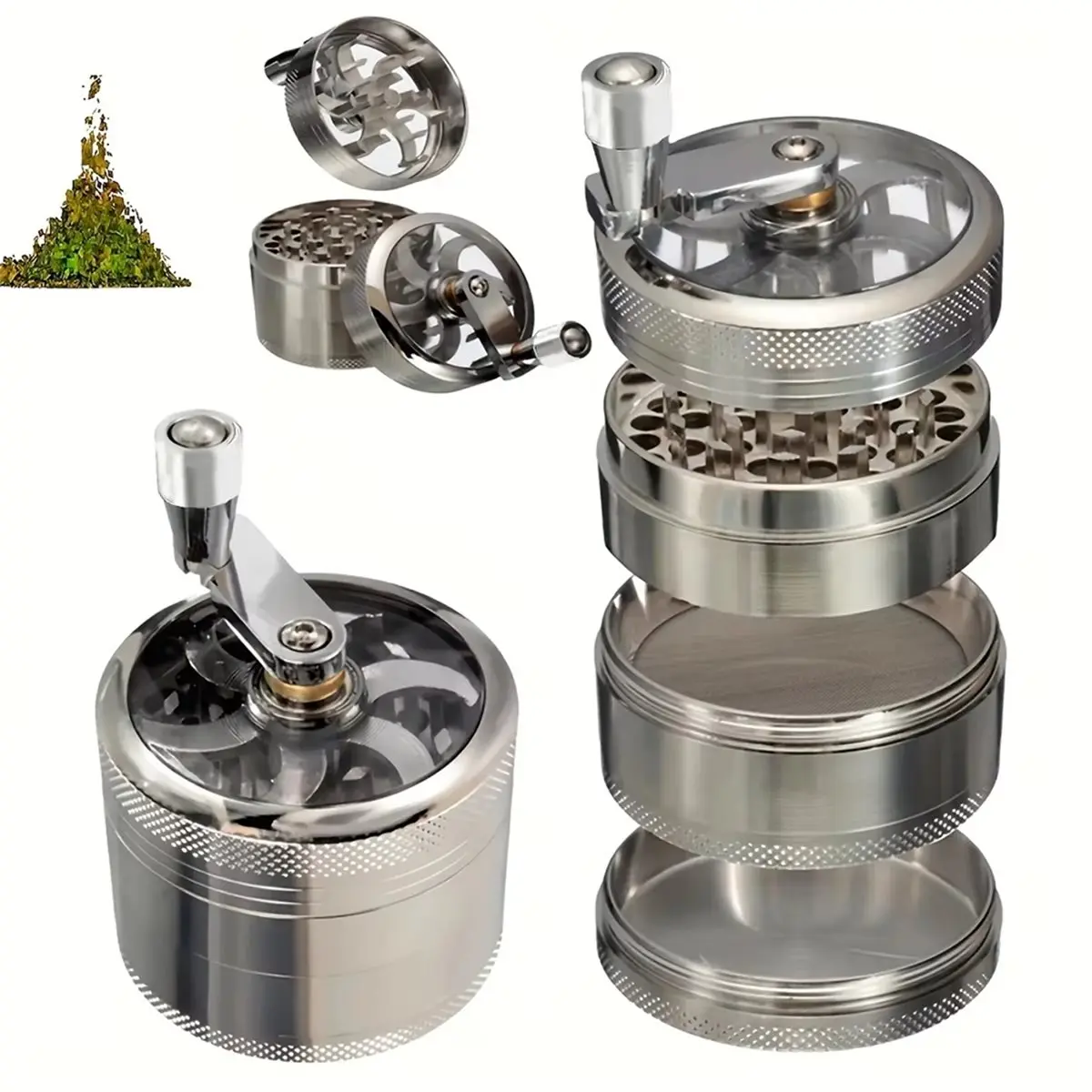 NEW Nut and Hard Spice Grinder for Nutmeg Ginger Salt and Peppercorn Hand Tools, Crushers Kitchen Tools
