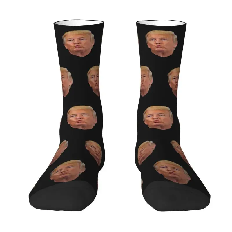 Funny Mens Trump Dress Socks Unisex Warm Comfortable 3D Print Crew Socks